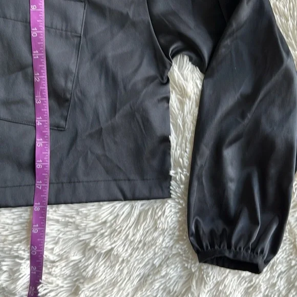 New Balance X Staud satin boxy jacket sz small black - Picture 8 of 9